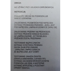 Próbnik tester miernik napięcia 6-12V metalowy Fiat 126p