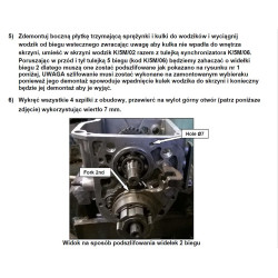 Zestaw montażowy 5-tego biegu fabrycznej skrzyni Fiat 126p/500 piątka