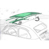 Dach skladany wzmocnienia belka Fiat 500 bialy