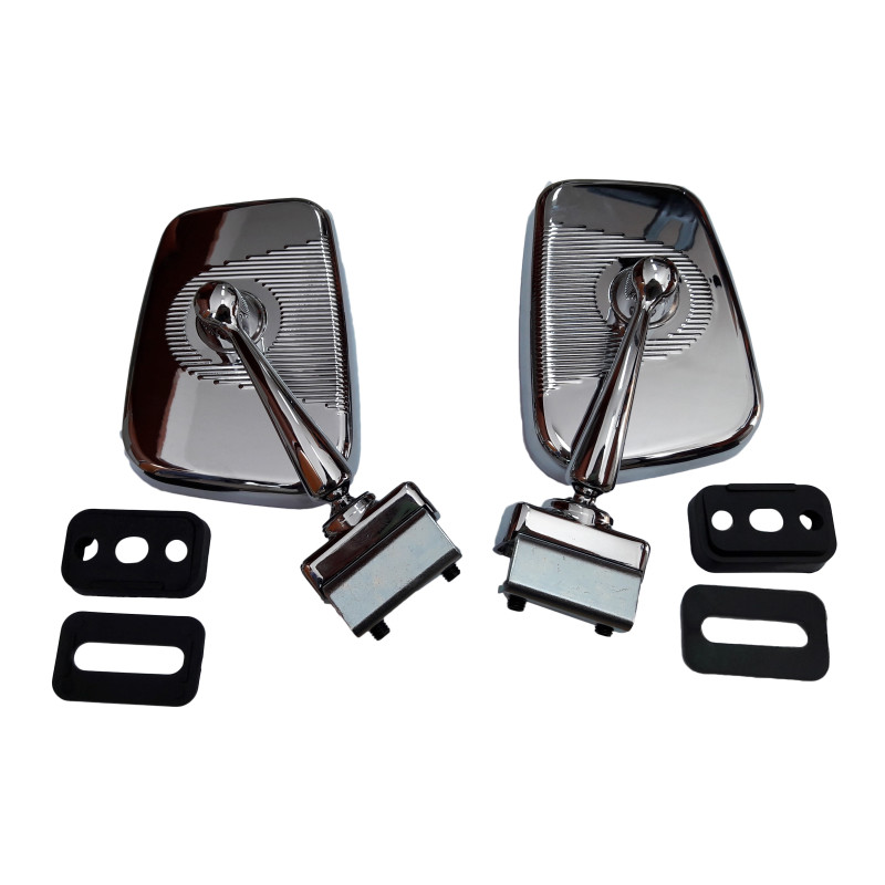 Lusterko lusterka kpl prawe + lewe Fiat 126p 500 600 SUPER CHROM Lusterko lusterka kpl prawe + lewe Fiat 126p 500 600 SUPER CHROM