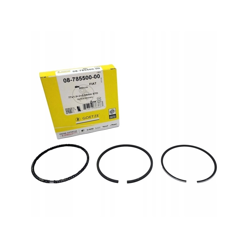 Zestaw pierścieni tłoka Fiat 126p 650 firmy Goetze 08-785500-00 Zestaw pierścieni tłoka Fiat 126p 650 firmy Goetze 08-785500-00