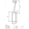 Szczotki alternatora Fiat Cinquecento Seicento komplet
