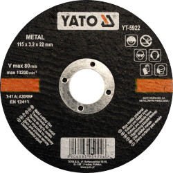 Tarcza do cięcia metalu 125x1,2x22 mm - Yato