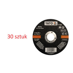 Tarcza do cięcia metalu 125x1,2x22 mm - Yato - 30 sztuk