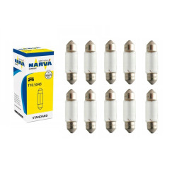 Żarówka żarówki C5W 12V 5W Narva 41mm - 10 sztuk