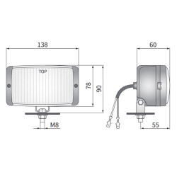 2x szt . HALOGEN DALEKOSIEZNY Reflektor Wesem mocny HM1.07329