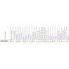 Halogen reflektor drogowy RING LED 24V 183mm Chrom TIR