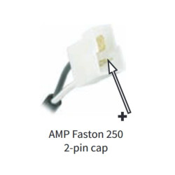 Halogen drogowy Fi80 przewod/AMP Wesem HM4.33705