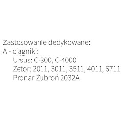 Reflektor przedni lewy Ursus metalowy