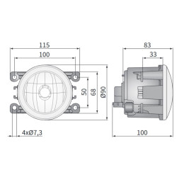 Halogen halogeny Ford Focus Mk2 II Fiesta Mk5 Mk6 V VI Fusion Transit