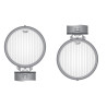 Halogen przeciwmgielny metalowy chrom klasyk