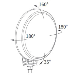 Halogen przeciwmgielny metalowy chrom klasyk