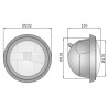 Reflektor przedni H4 obudowa metalowa WESEM 0215.44101