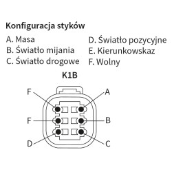 Reflektor przedni H4 zlacze DT04-6P WESEM