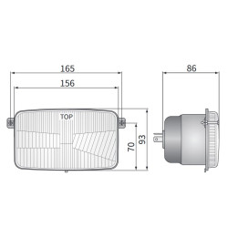 Reflektor lampa Wesem Zetor Ursus Farmer H4