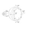 Lampa robocza halogenowa boczna AMP Faston