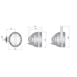 Lampa robocza halogenowa boczna AMP Faston