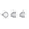Lampa robocza halogenowa boczna AMP Faston LOR4.39040