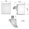 Lampa robocza lewa ciagnik John Deere 6010 6100 6200 6300 6400