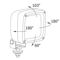 Lampa robocza szperacz halogen LKR Wesem LKR5FF.46500