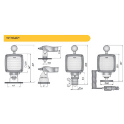Lampa robocza halogen szperacz Wesem AMP wózek widłowy widlak