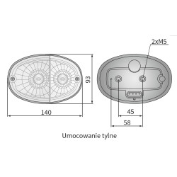 Lampa przednia kierunkowskaz swiatlo pozycyjne Wesem  LT3.48460
