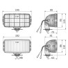 Drogowy reflektor halogenowy 182x86x81 WESEM