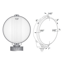 Halogen drogowy przedni x2 Fi 183 WESEM