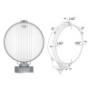 Halogen drogowy przedni x2 Fi 183 WESEM