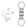 Reflektor halogen dalekosiężny 84mm zlacze AMP  traktor laweta