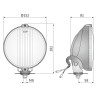 Halogen reflektor drogowy chrom kratka Wesem HO3.17697