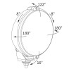 Halogen reflektor drogowy chrom kratka Wesem HO3.17697