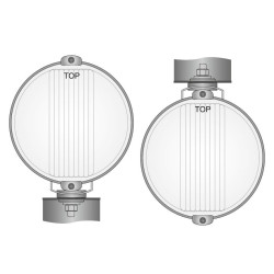 Halogen reflektor drogowy chrom kratka Wesem HO3.17697