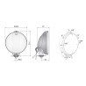 Halogen reflektor drogowy RING LED 24V 183mm TIR