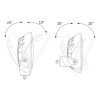 Reflektor drogowy LED FERVOR 220mm chromowana ramka WESEM