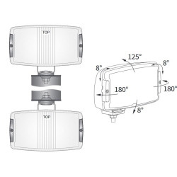 Reflektor halogen przeciwmglowy 220x123mm CHROM HP5.26786