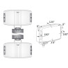 Reflektor halogen przeciwmglowy 220x123mm CHROM