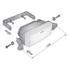 Lampa przeciwmgielna przeciwmglowa biala H3 12V WESEM Fiat Seicento zar