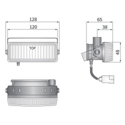 Lampa przeciwmgielna przeciwmglowa biala H3 12V WESEM Fiat Seicento zar
