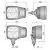 Reflektor lampa LED kierunkowskaz prawy koparki ładowarki Wesem