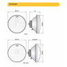 Reflektor lampa Fiat 600 typ H4 WESEM