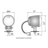 Halogen reflektor drogowy zlacze AMP blekit