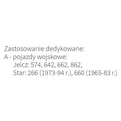 Reflektor lampa hermetyczna Jelcz 574 642 662 862 Star 266 660
