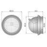 Reflektor lampa hermetyczna Jelcz 574 642 662 862 Star 266 660