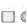 Reflektor lampa z ramka Zetor Fendt Case Atlas Wesem RE.22778