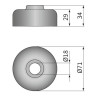 Reflektor lampa z ramka Zetor Fendt Case Atlas Wesem RE.22778
