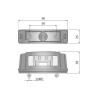 Lampa LED oswietlenia tablicy rejestracyjnej WESEM