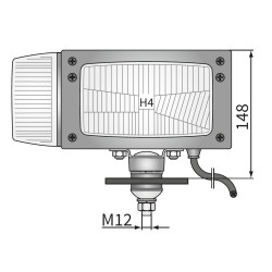 Reflektor lampa z kierunkowskazem prawa Wesem REPR1.24209