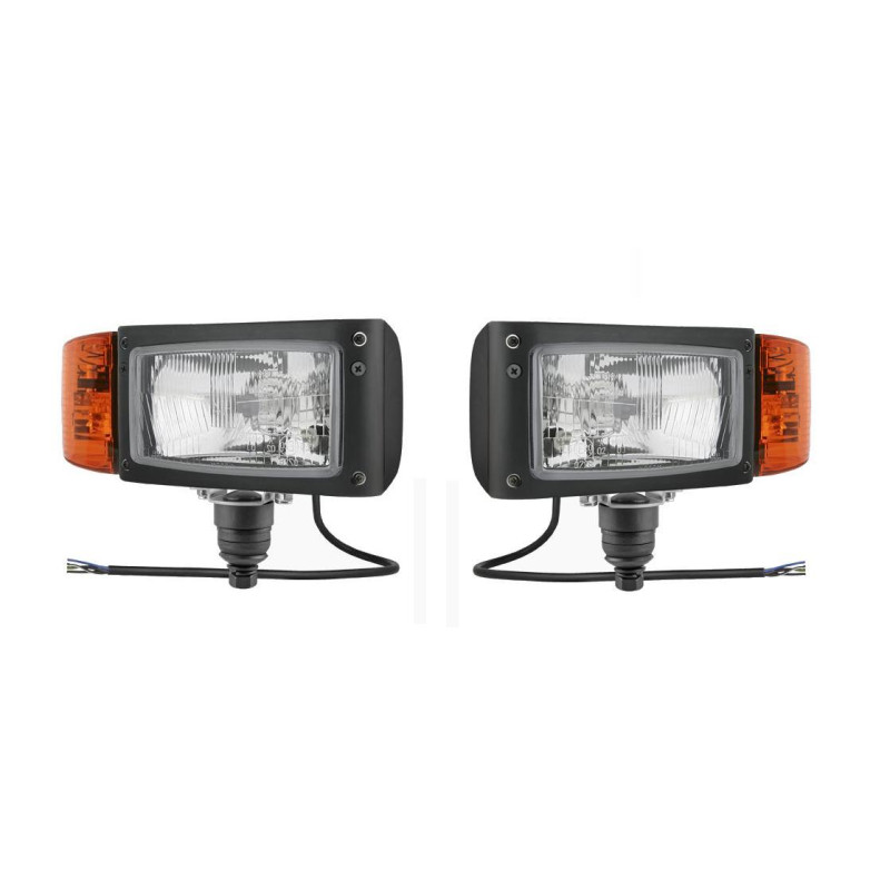 Reflektor lampa z kierunkowskazem prawa + lewa pług koparka Reflektor lampa z kierunkowskazem prawa + lewa pług koparka