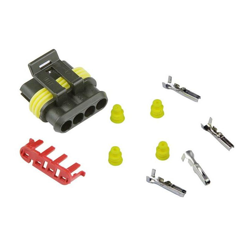 Przeciwzłącze złącze AMP SuperSeal 4 piny A.07133 Przeciwzłącze złącze AMP SuperSeal 4 piny A.07133